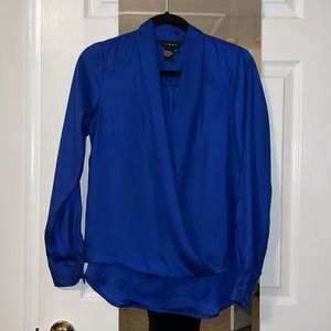 Royal blue blouse